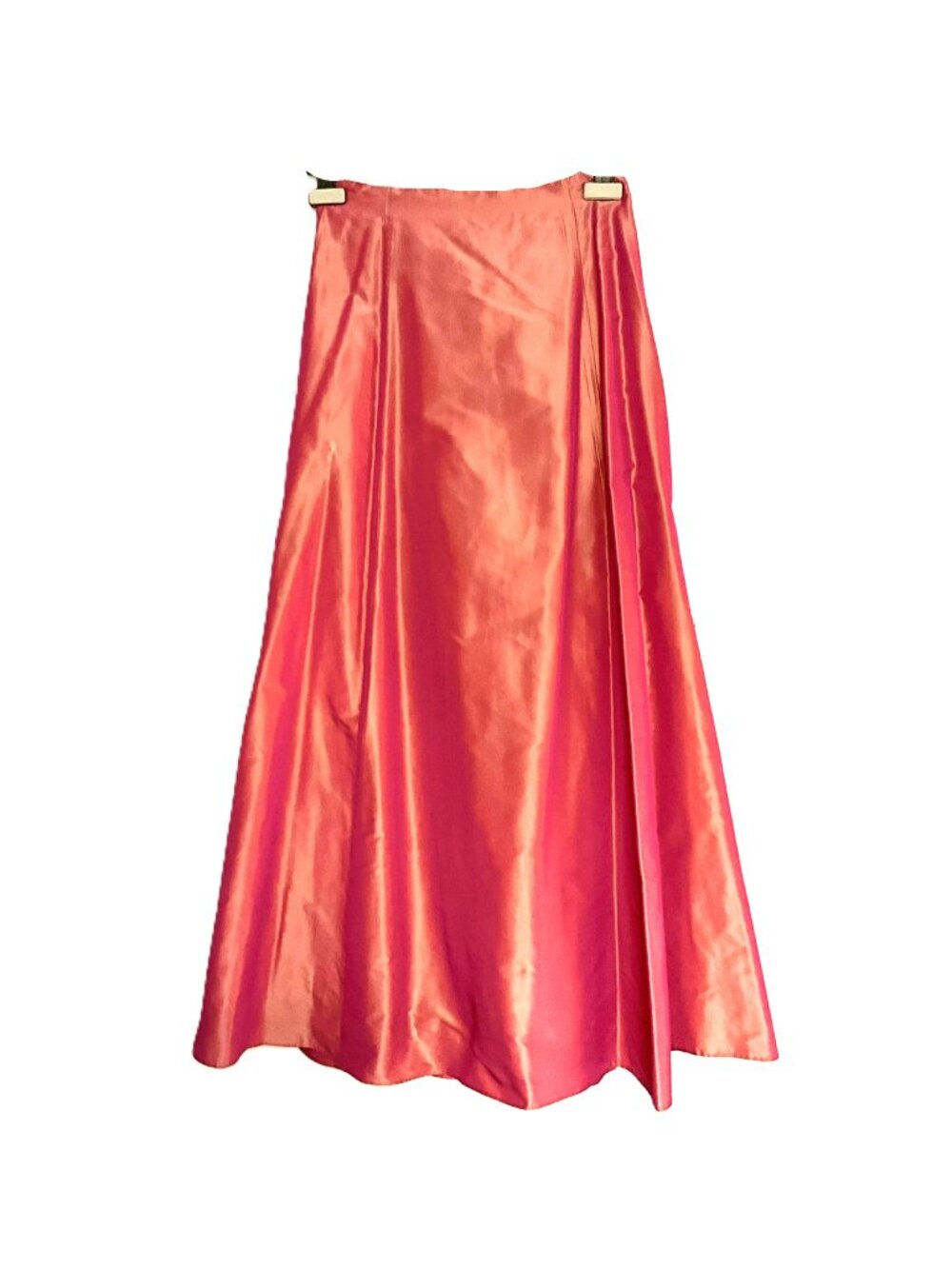 Maria Bianca Nero Maxi A-Line Skirt Metallic Shimmer Tie Back Size M Italy
